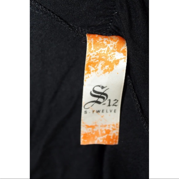 S12 Black 3D Metal Crystallize Women Over Piece Wings Blouse Black USA Med Wrap - Picture 3 of 12